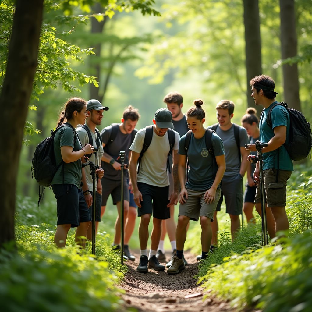 Team-Building-Aktivität im Freien